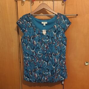 Dressbarn Medium Teal Blouse